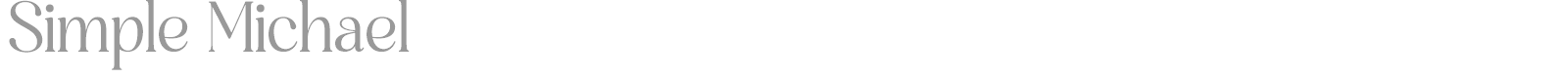 Simple Michael font preview